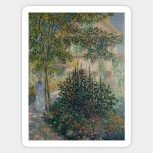 Camille Monet in the Garden at Argenteuil by Claude Monet Sticker